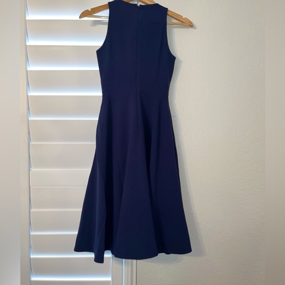 Dress the Population Women’s V-Neck Fit and Flare Dress w/Pockets Size:XXS NWT - Picture 8 of 11